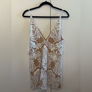 Free People Night Shimmer Mini Dress